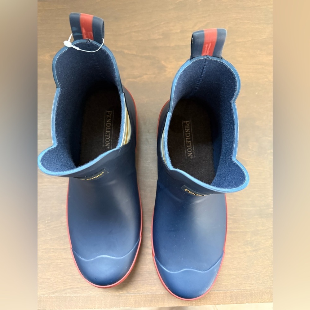 Pendleton WOMEN'S BRIDGER STRIPE WESTERN CHELSEA RAIN BOOT 9 • NWOT - Picture 4 of 10